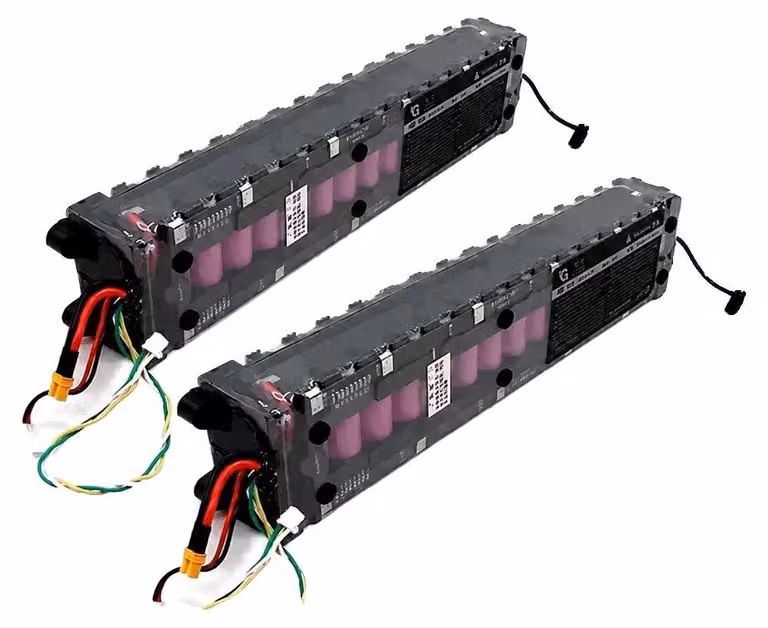 Batteria, impermeabile, con sistema BMS intelligente, capacità 7800 mAh (2 unità)