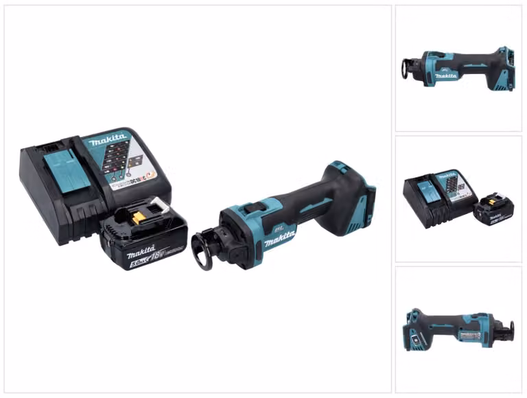 Fresa rotante a batteria Makita DCO 181 RT1 18 V 32000 rpm brushless + 1x batteria ricaricabile 5,0 Ah + caricabatterie