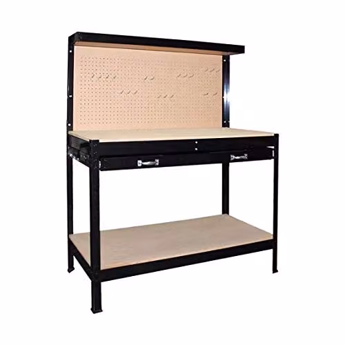 BANCO LAVORO PIANO IN LEGNO 120X60XH.155CM