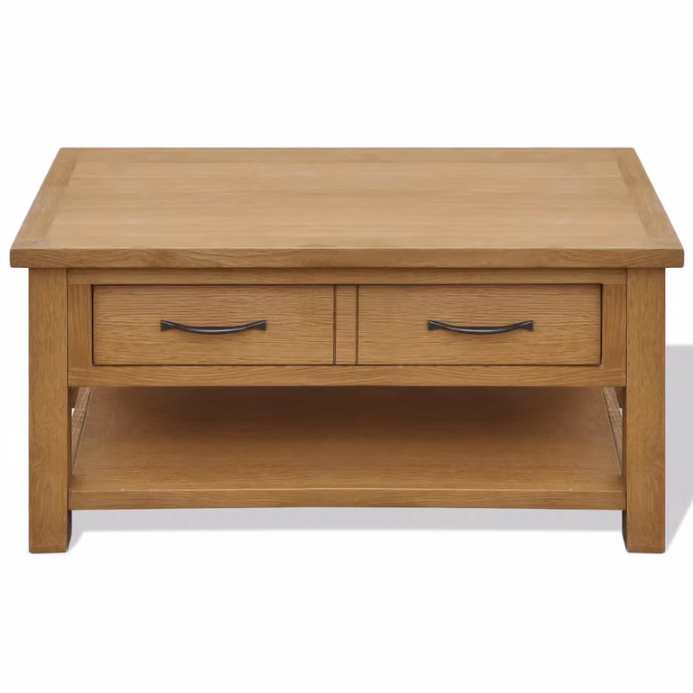 Tavolino 88x53x45 cm in rovere massiccio