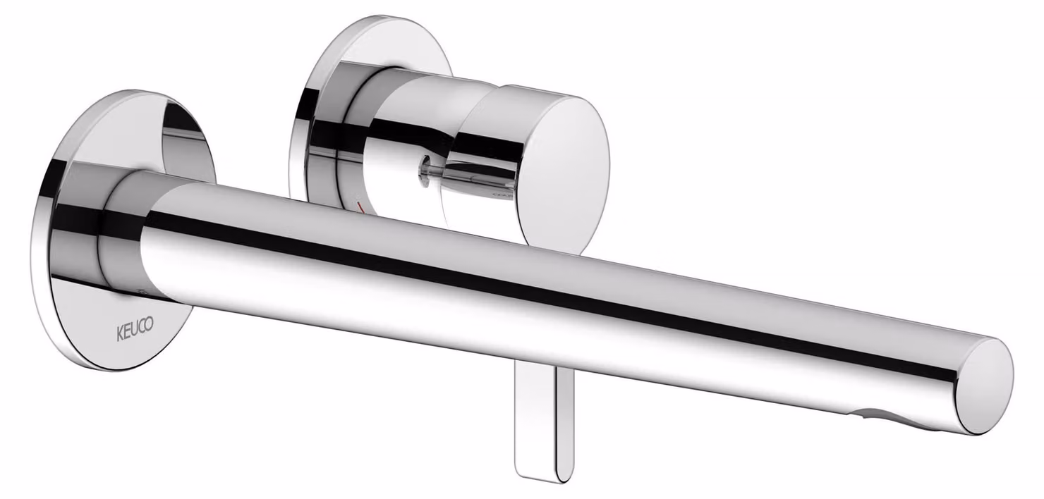 KEUCO EDITION 400 Mitigeur monocommandé pour lavabo, encastré, avec limiteur de température, saillie 243mm, 51516010202, 51516010202