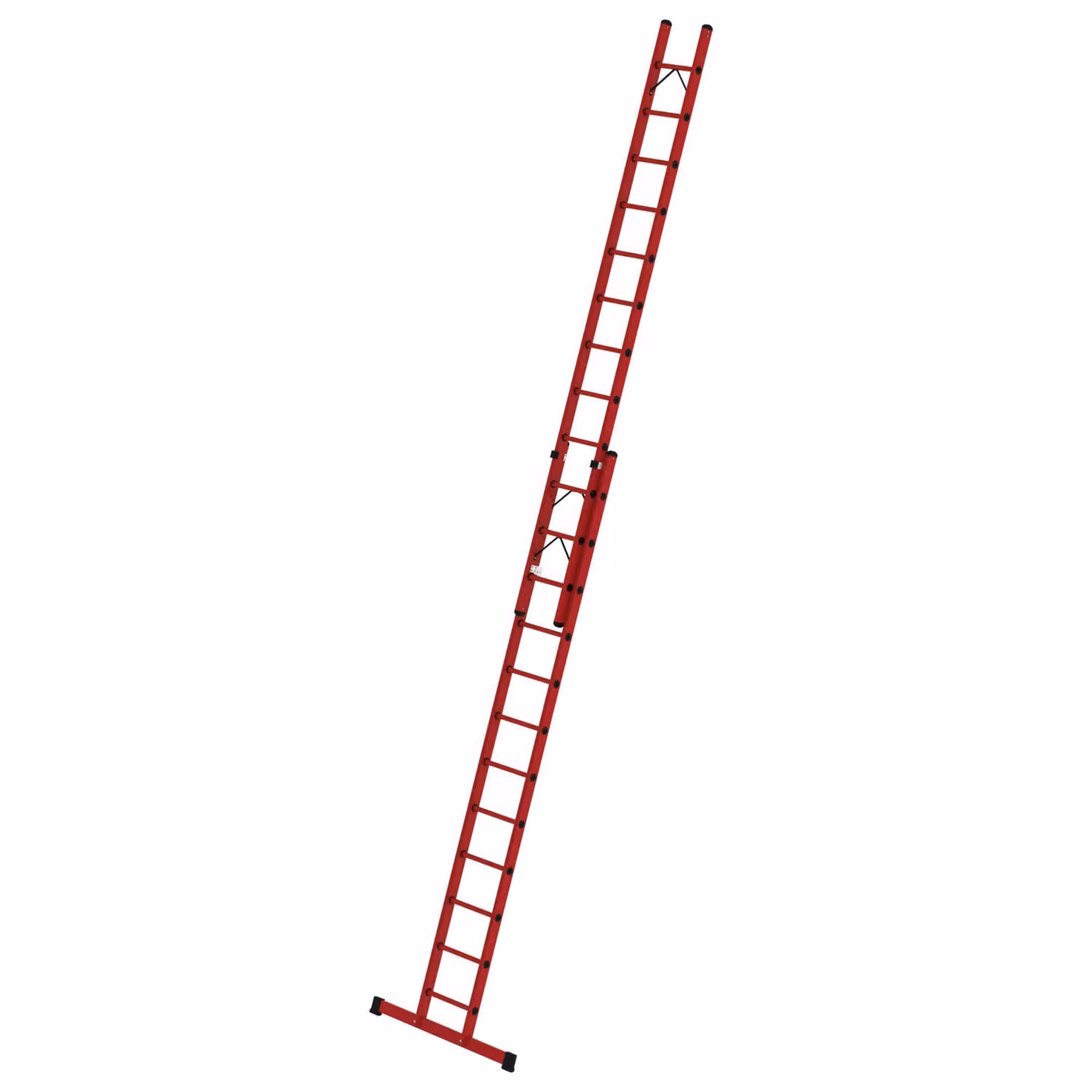 Scala a pioli in VTR a 2 sezioni con traversata standard 2x12 pioli