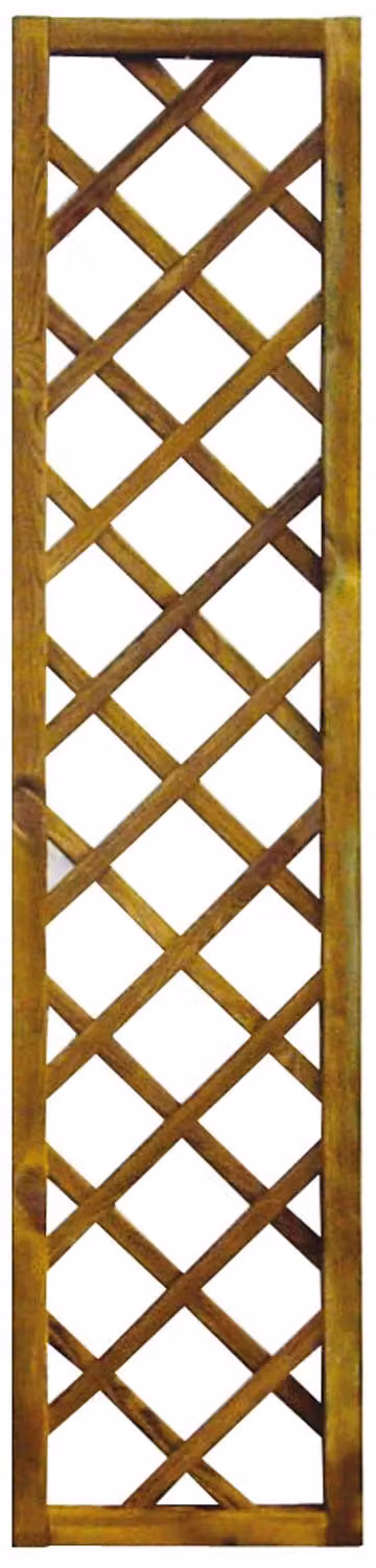 Pannello Frangivista Grigliato In Legno Di Pino Impregnato - 40X180Cm