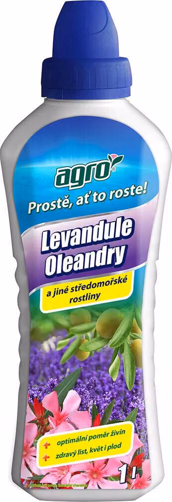 Concime liquido per lavanda, oleandro e altre piante mediterranee Agro 1 l