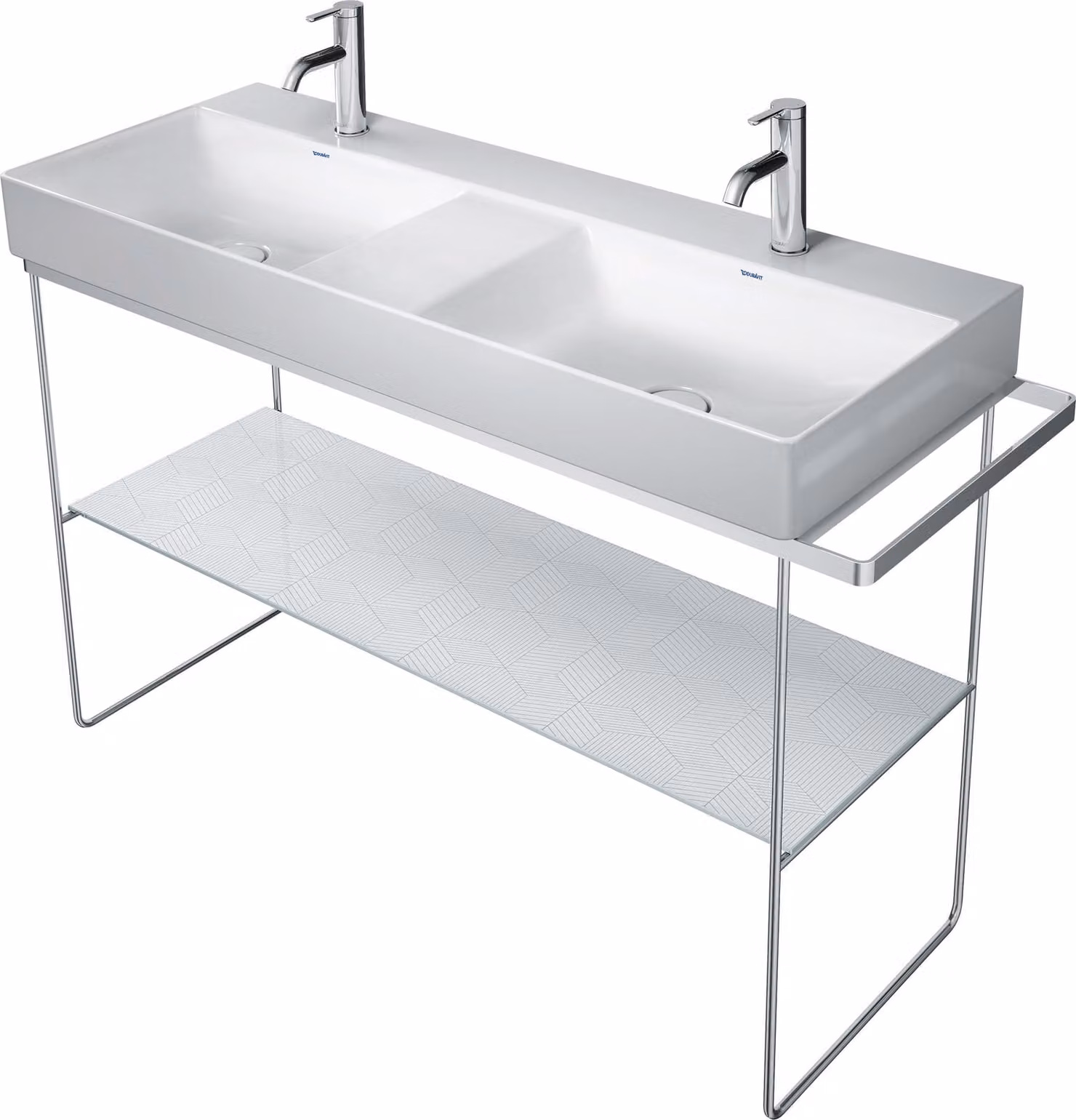 Duravit DuraSquare console en métal 126,5x45,1cm, pour lavabo 235312, sur pied, 0031171000, 0031171000