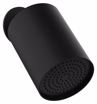 Herzbach LIVING SPA Doccia a pioggia da parete SPOT 102x136 mm Mono Nero opaco