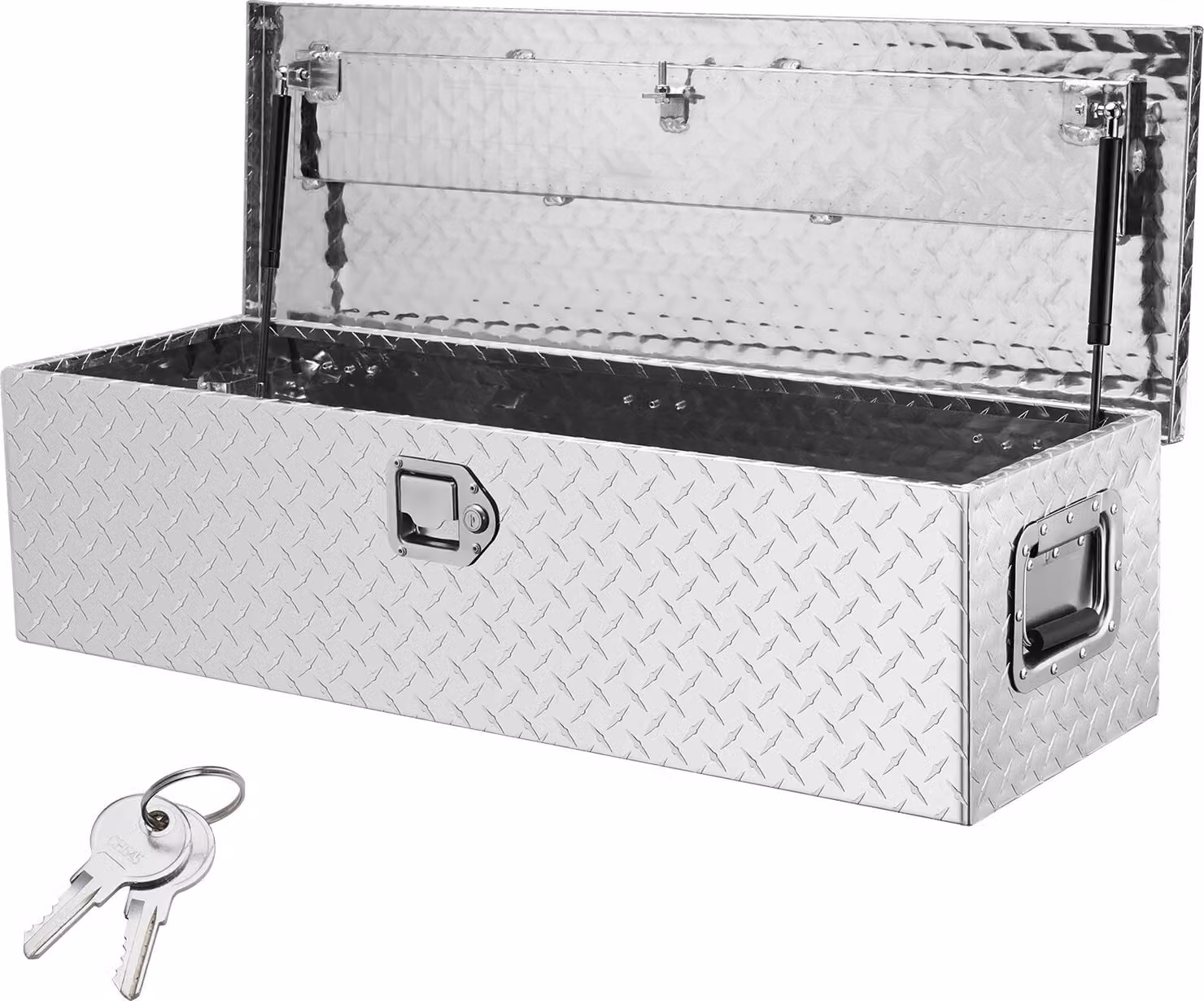 990 x 330 x 254 mm Cassetta per attrezzi per il pianale del camion, chiudibile a chiave 83 L Cassetta per attrezzi Truckbox Cassetta per attrezzi per la conservazione degli attrezzi, capacità di carico 39 kg Organizzatore di cassette per camper, auto, ecc