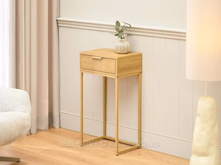 Consolle stretta NIRAI - rovere