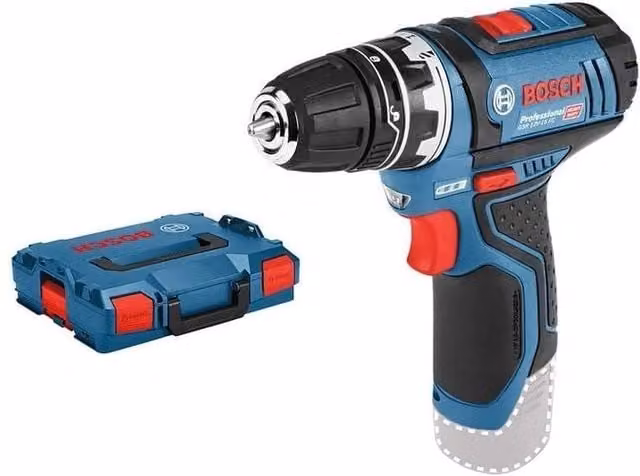 Bosch GSR 12V-15 FC Professional Trapano Avvitatore a Batteria 12V 30 Nm 2 Velocità Flexi-Click Nero Blu