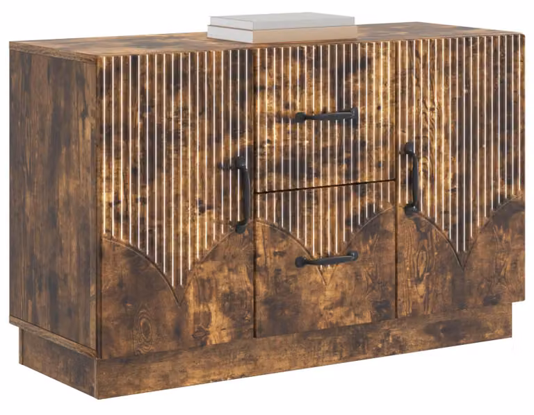 Credenza Rovere Fumo 89 x 34,5 x 57 cm Legno ingegnerizzato