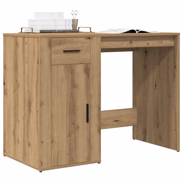 Scrivania moderna vidaXL in legno marrone L: 100 cm, P: 49 cm, H: 75 cm