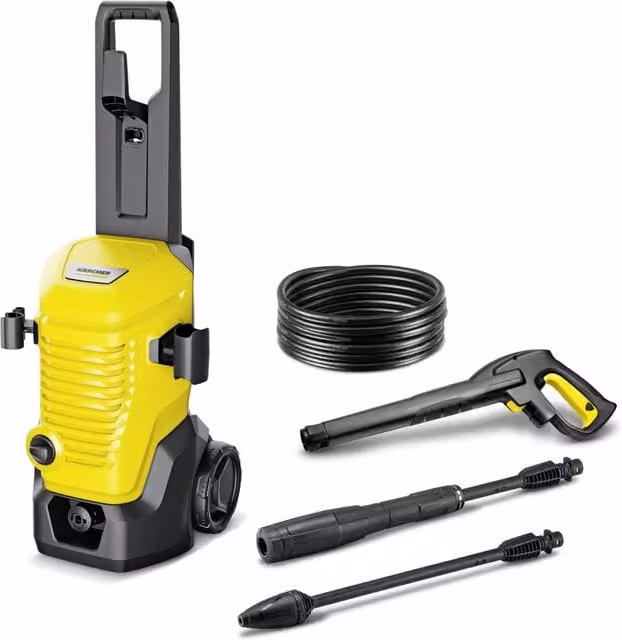 Karcher Idropulitrice K 4 WCM Gialla con Pressione max. 130 bar e Portata max. 420 l/h