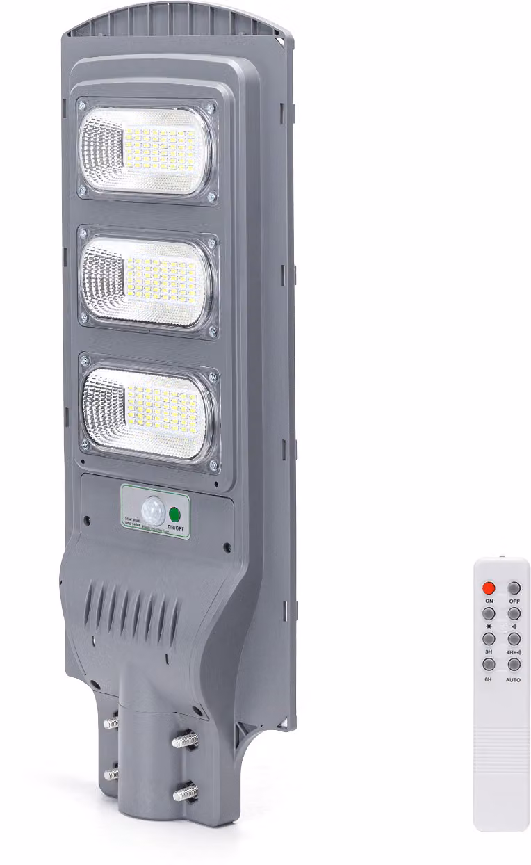 150W LED lampione solare lampione solare per uso esterno con telecomando 6500K
