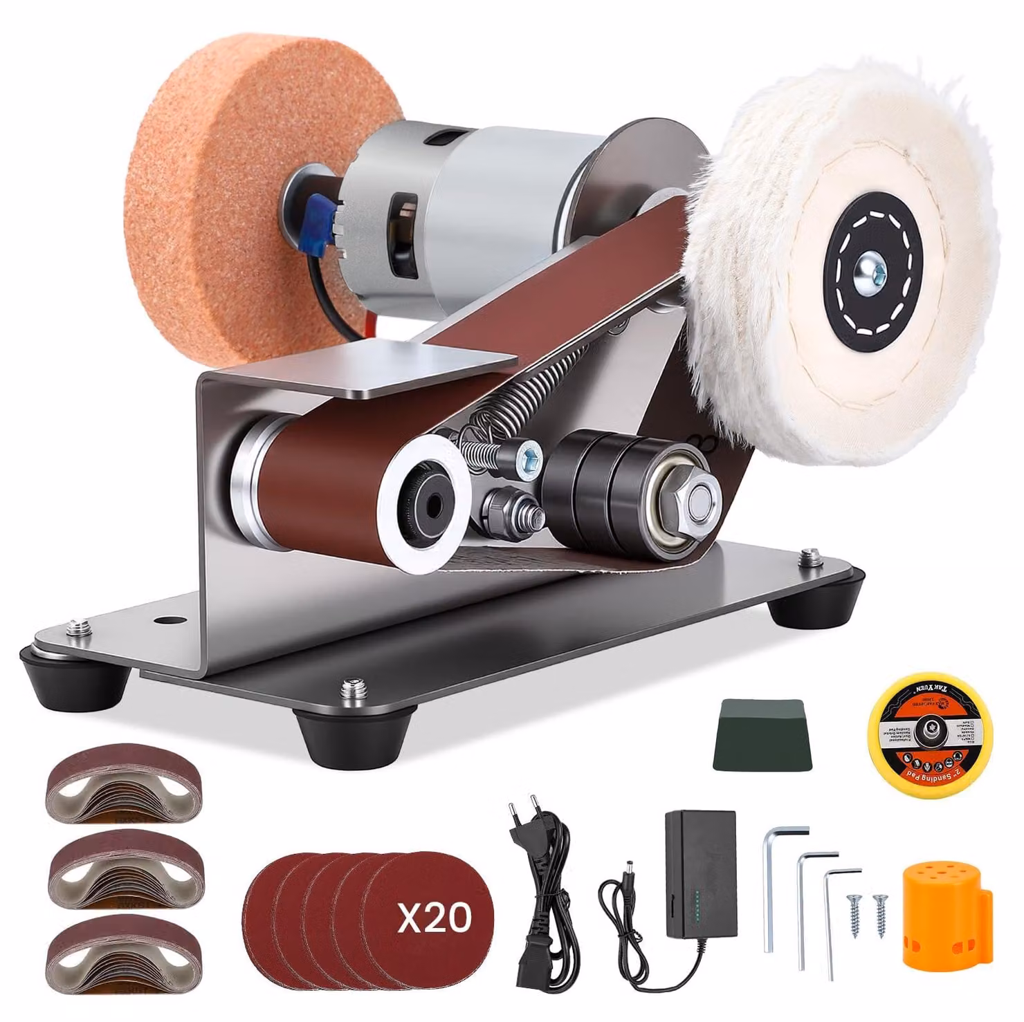 Levigatrice multifunzione Mini 4-in-1 - 7 velocità, 4000-9000 RPM - A batteria - Acciaio inossidabile - Adatta per legno, metallo e gioielli