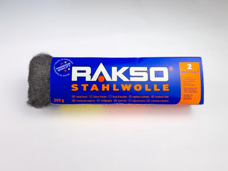 RAKSO, confezione da 200 grammi di lana d'acciaio, tipo 2