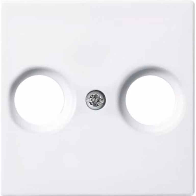 Busch-Jaeger 2531-914 Copripiastra centrale per presa antenna Balance SI bianco alpino