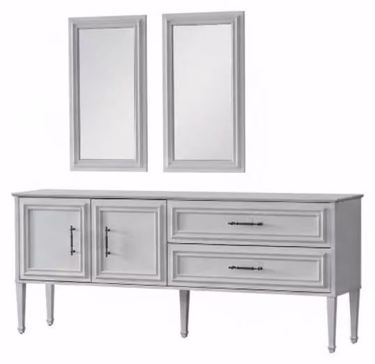 Dimensioni: Mobile contenitore moderno con specchio, ideale per creare un'atmosfera elegante nell'ambiente living