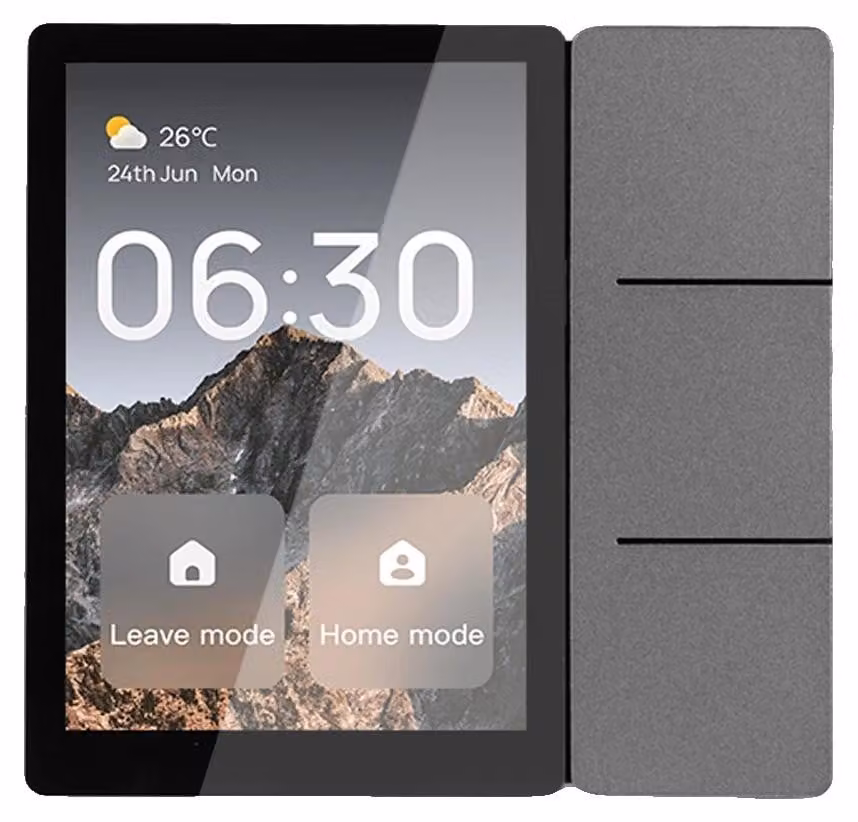 Pannello di controllo intelligente, controllo tramite touchscreen, gestione degli ambienti, 2 unità, schermo da 3,5 pollici (versione UE)