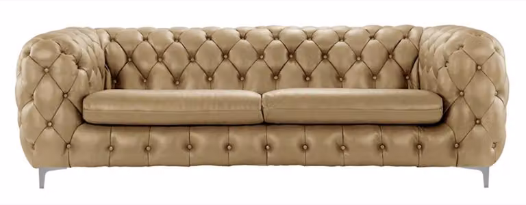 Chesterfield Sofa Braun xxl Big Leder Wohnzimmer Möbel 4 sitzer Violet Gelb Grün