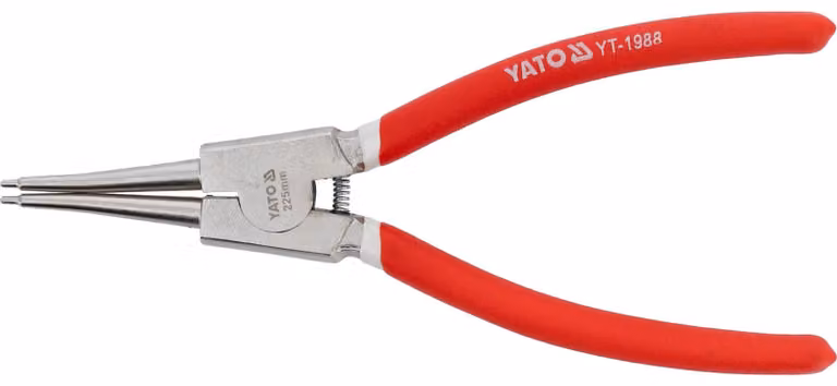 Pinza a becchi lunghi per anelli di sicurezza, 225 mm