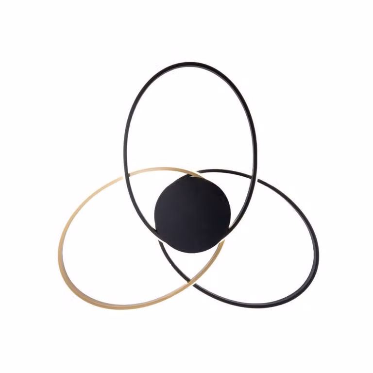 Lampada da soffitto a LED BOLD 60W 5100 lm, alluminio oro-nero, dimensioni: 8x63x58 cm, IP20, Zuma Line