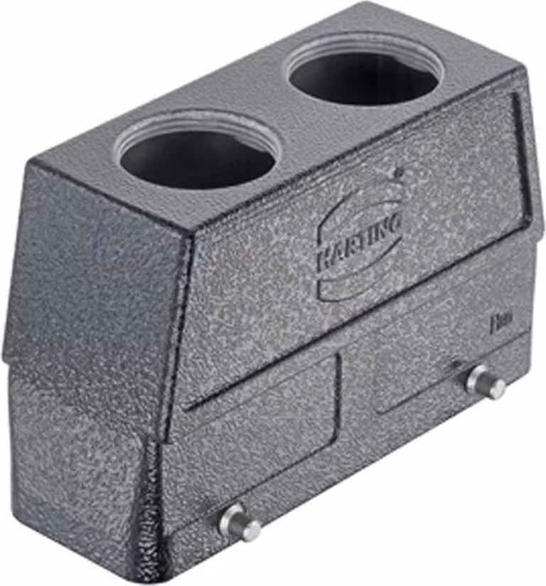 HARTING Han 24B M Contenitore con manicotto alto, 2xM32 uscita cavo diritta, per 2 staffe (nella parte inferiore) - 1 pezzo