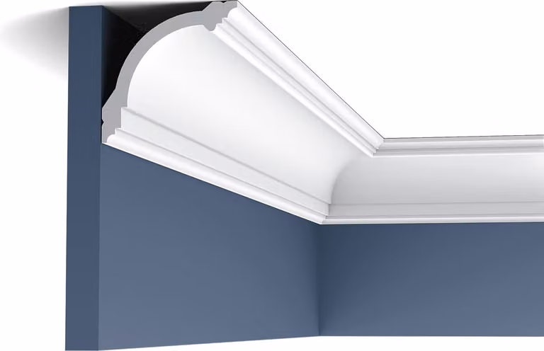 Orac Decor Cb512 Basixx Modanatura angolare Profilo in stucco Modanatura in stucco Profilo decorativo Decorazione classica Modanatura per pareti Modanatura per soffitti | 2 metri