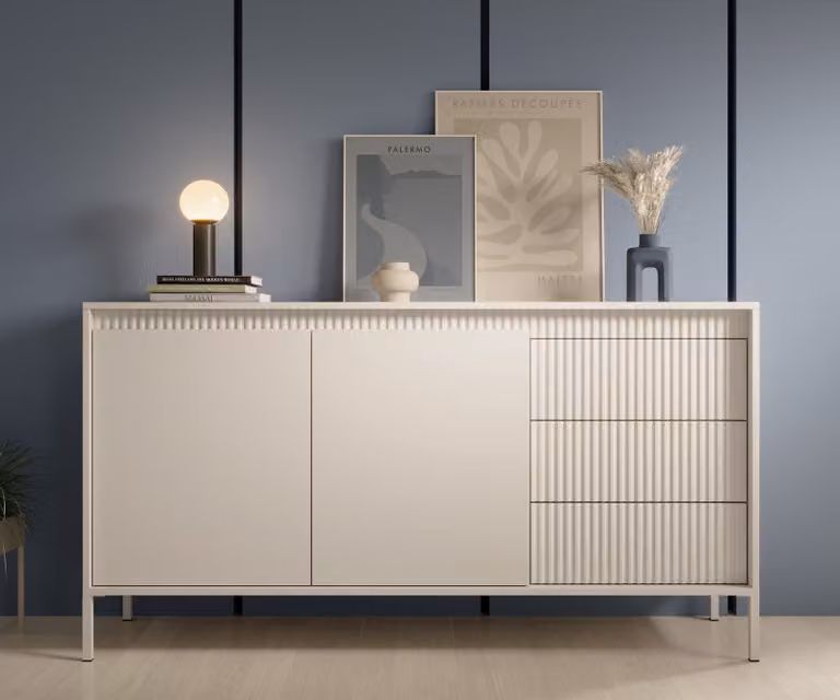 AX LIVING Credenza Trentinis 153 2T3S Comò con ante 153,5 cm beige
