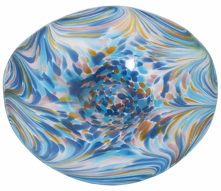 Centro Kristall, colore bianco/blu, 40 x 6,5 cm
