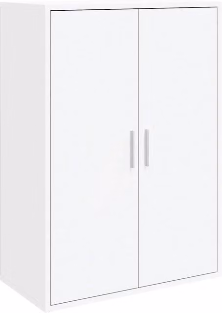 Credenza moderna bianca in legno multistrato da appendere per sala da pranzo L: 60 cm, P: 31 cm, H: 84 cm