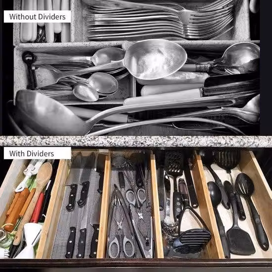 Scaffali regolabili - Portaposate da cucina - Organizzazione del guardaroba e del bagno