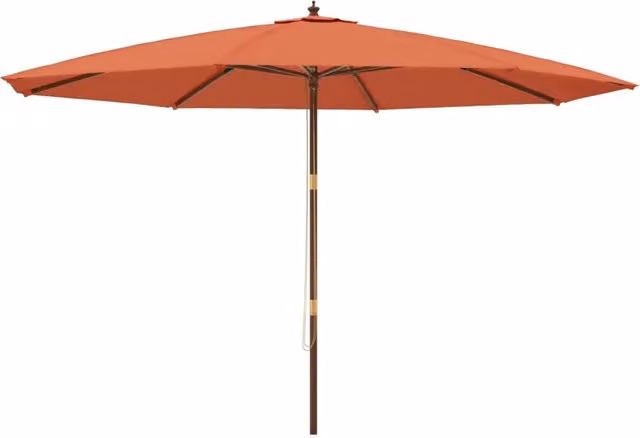 Ombrello | Parasolne da Giardino con Palo in Legno Terracotta 400x273 cm