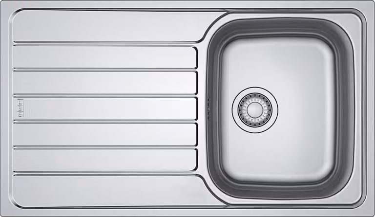 Lavello da incasso in acciaio inox da 45 cm con sifone Franke 005665