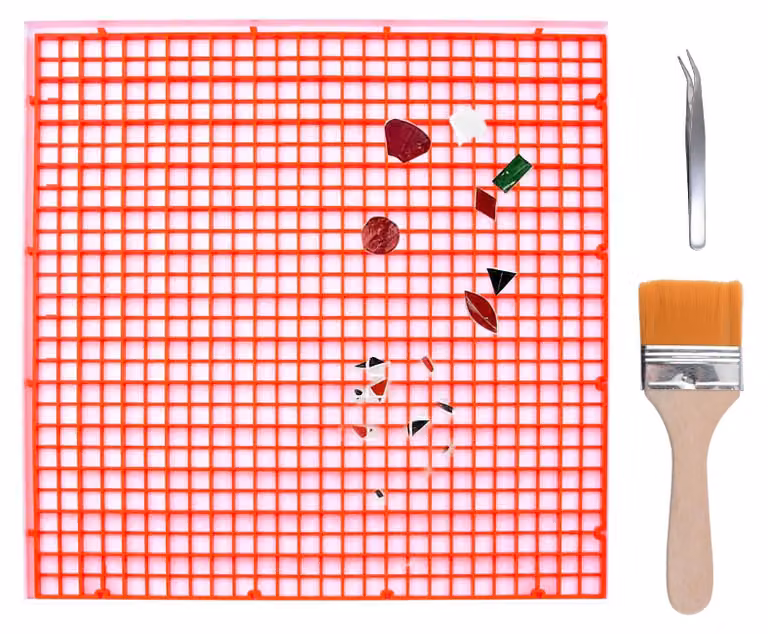 Tappetino da taglio in vetro con cassetto e set di strumenti per il fai-da-te