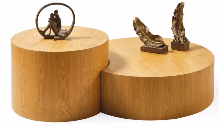 Tavolini da caffè design moderno, ideali per il soggiorno, forma rotonda, in legno, confortevoli, nuovi, eleganti