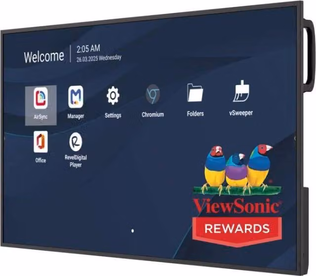 Monitor Professionale Viewsonic MON 55DS UHD 4K 55 Pollici Nero con HDMI e DVI per Utilizzo 24/7