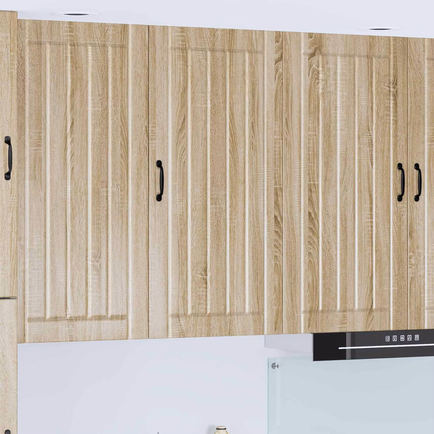Armadietto a muro vidaXL LUCCA moderno in legno color rovere, L 50 cm, P 31 cm, H 100 cm