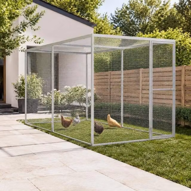 Cat Cage 3x1.5x1.5 M Galvanized Steel