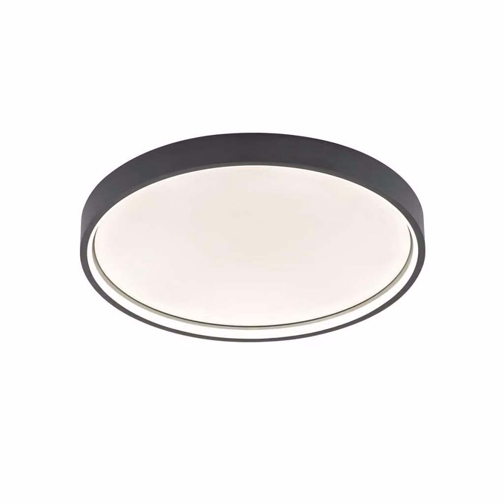 Plafoniera LED, grigio scuro, dimmer a 3 livelli, P 45 cm