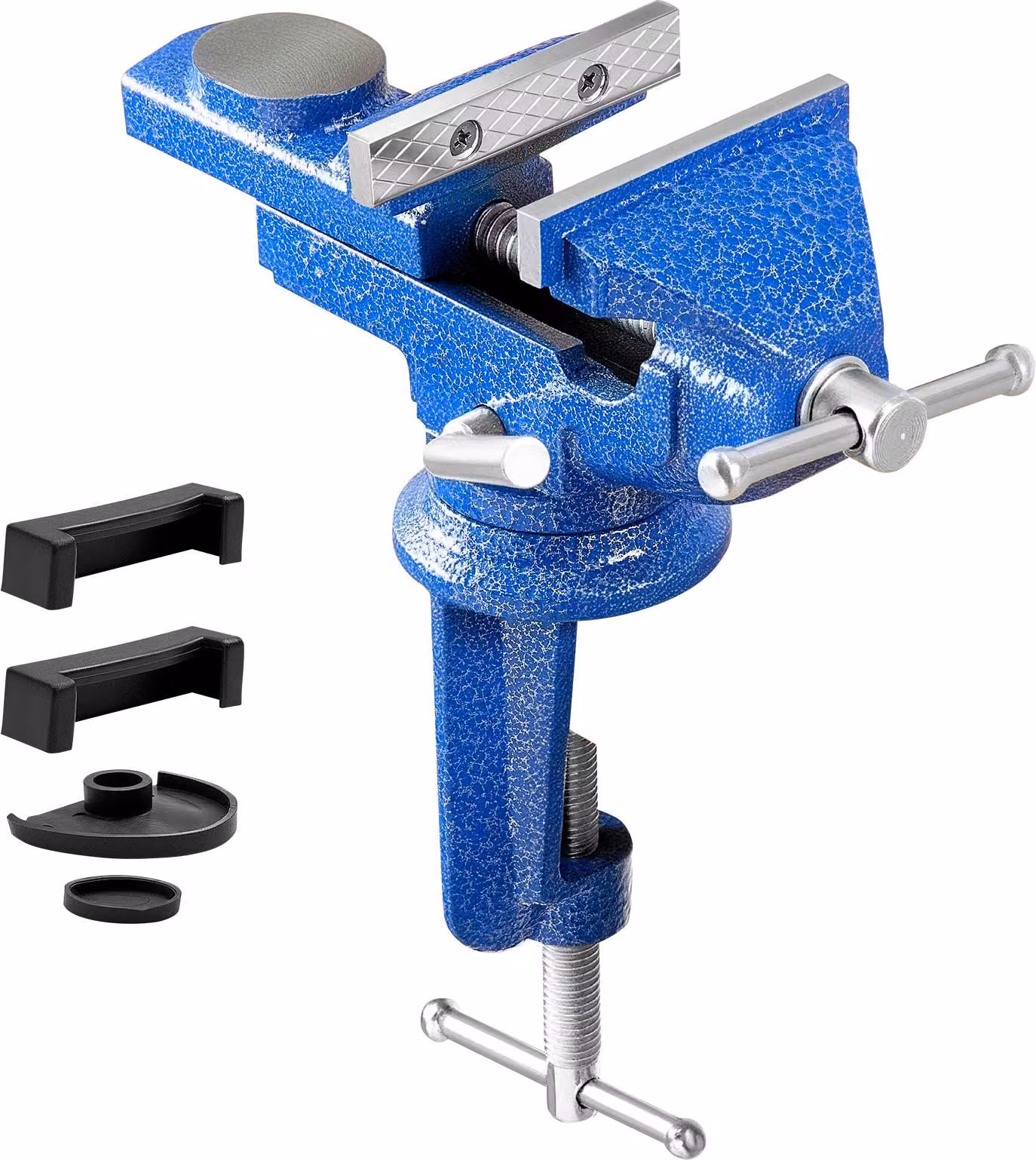 Morsa SucceBuy, 7,62 cm, modello da tavolo con base girevole a 360°, morsa da banco in ghisa, adatta per la lavorazione del legno, la foratura dei metalli, l'incisione, la molatura, la saldatura e il taglio