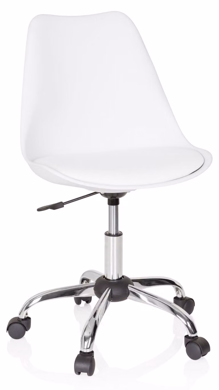 Sedia da ufficio, girevole, FANCY PRO Bianco