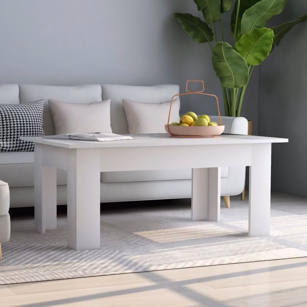 Maison Exclusive - Tavolino bianco 100x60x42 cm Materiale ligneo