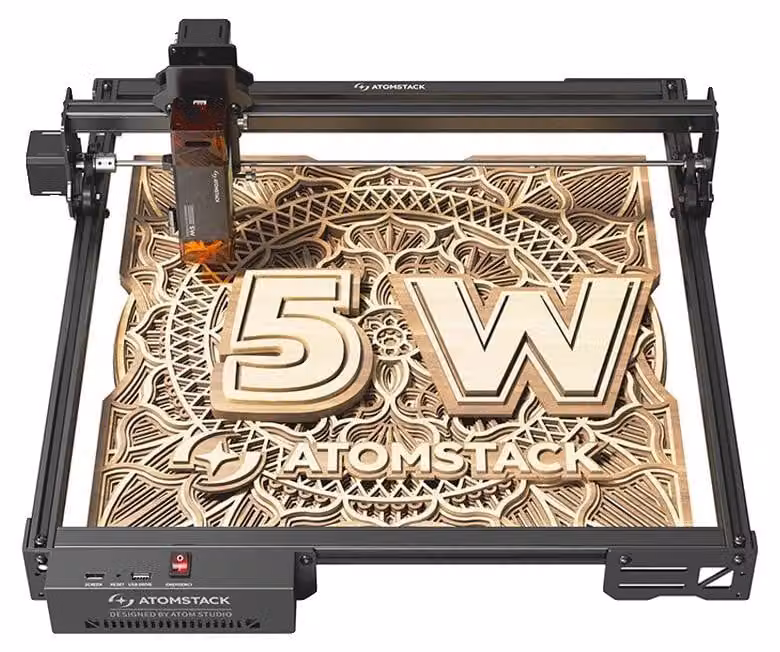 Inciseur laser, potenza di uscita 5W, alta precisione, modello EU, A5 Pro V2-5W, con Wi-Fi