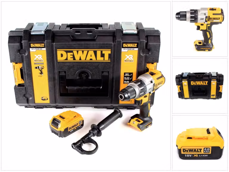 Trapano a percussione a batteria DeWalt DCD 996 18V 95Nm Brushless + 1x batteria 4,0Ah + Toughbox - senza caricabatterie