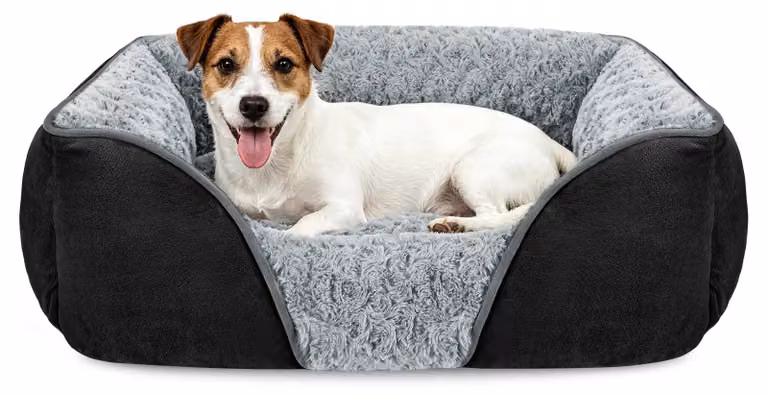 Cuccia per cani, dimensioni 63x53x20 cm, realizzata in peluche morbido, ipoallergenica e traspirante, ideale per cani