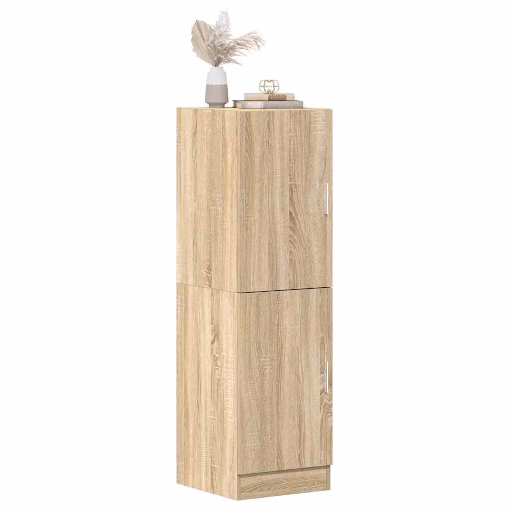 Mobile da cucina moderno vidaXL in legno marrone con ante a battente L/P/H: 38 x 41,5 x 131,5 cm