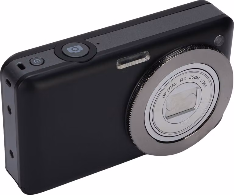 fotocamera digitale 4K, 64 MP, HD, schermo da 3 pollici, zoom ottico 10x, autofocus 2x, WLAN con flash per fotografia, nero