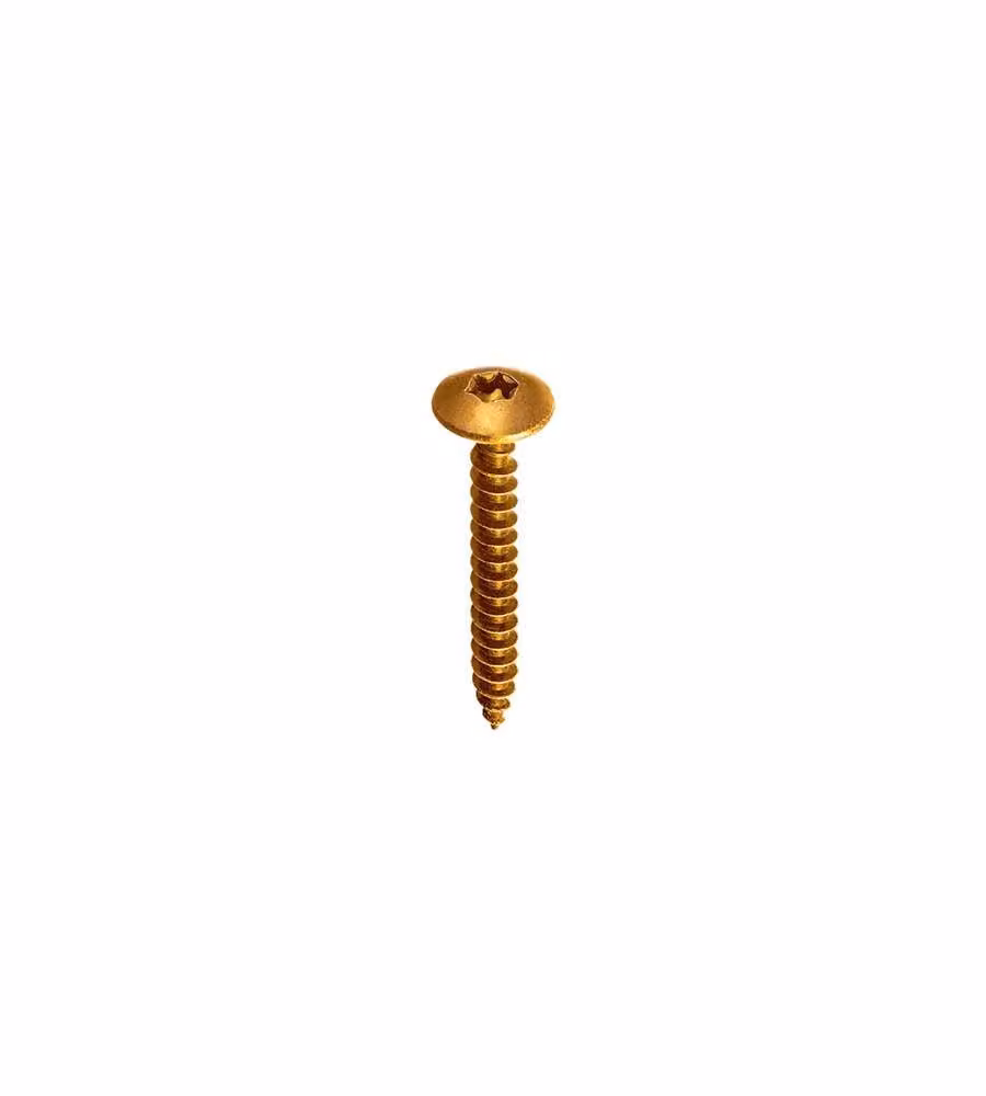 Viti truciolari Torx zincate giallo con collare 6,0 x 40 - 1 Kg.