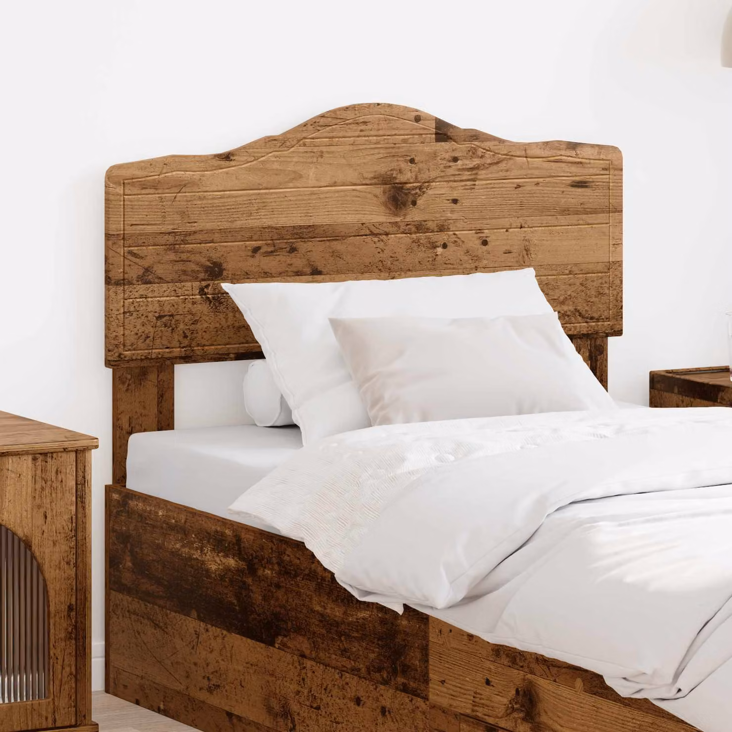 Testiera per letto vidaXL in legno ingegnerizzato stile minimalista, colore marrone