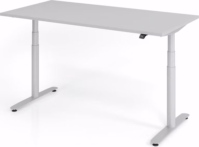 Scrivania Hammerbacher con base a T elettrica - 160 x 80 x 63-167 cm regolabile in altezza.